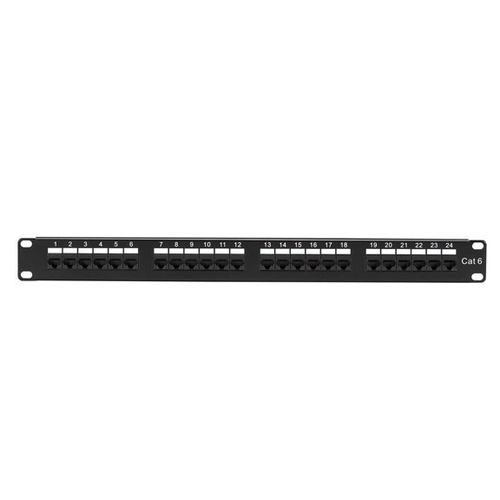 JPM6xxA Connect CAT6 Patch Panel Punchdown Unshielded Black Box