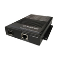 Gigabit Ethernet (1000-Mbps) Industrial PoE++ Media Converter - 10/100/1000-Mbps Copper to 1000-Mbps Fiber SFP, Extreme Temperature