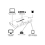 USBC2000: USB-C Docking Station Standard, (3) USB 3.0 A, (1) HDMI, (1) RJ45 LAN, (1) Micro SDX, (1) SD/MMCX, (1) USB-C